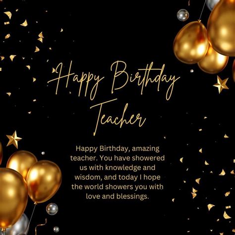 170 Heart Touching Birthday Wishes For Teacher Messages And Greetings