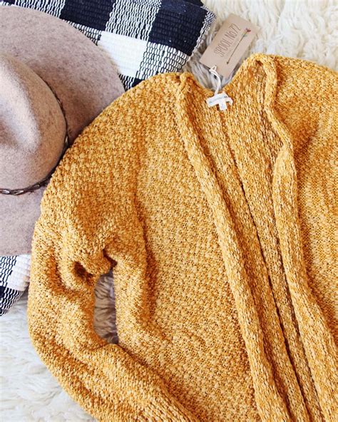 Nubby Mustard Sweater Cozy Knit Fall Sweaters From Spool 72 Spool