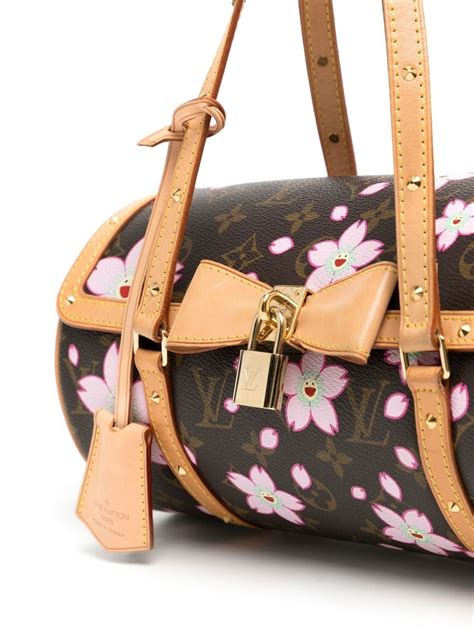 Louis Vuitton X Takashi Murakami 2003 Pre Owned Monogram Cherry Blossom Papillon Handbag Farfetch