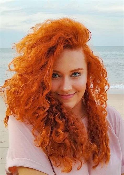 Modern Looking Red Long Curly Hair Styles For Women 2019 Hair Styles Curly Hair Styles