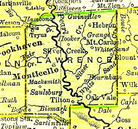 Lawrence County Mississippi Maps Mississippi Genealogy