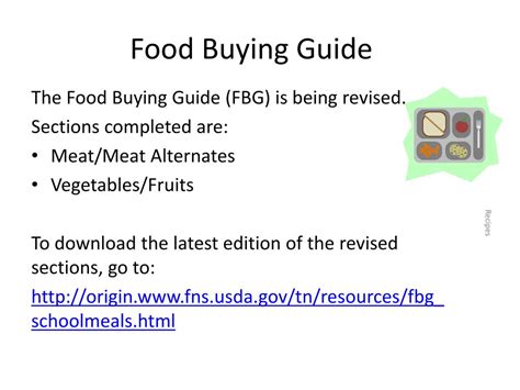 Ppt Calculating The Contribution To The Food Components Recipes