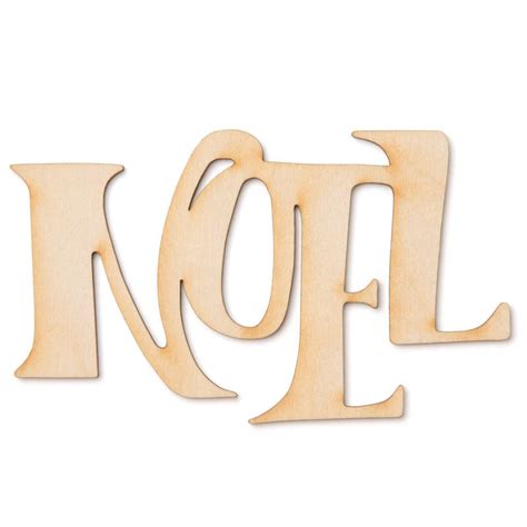 Unfinished Word Noel Wood Cutouts Word And Letter Cutouts Wood