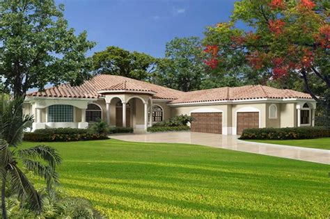 Florida Style Home Plan 5 Bedrms 35 Baths 6114 Sq Ft 107 1094