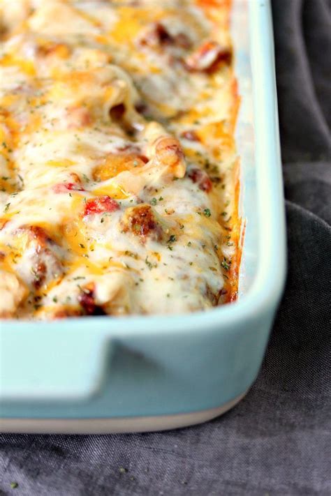 The tortillas hold all the delicious filling together so perfectly and makes this one crowd pleasing dish. This scrumptious Chicken Enchilada Casserole is layered ...