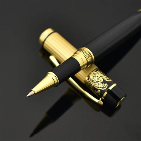 Luxe Zakelijke Balpen Goud Met Zwart Kleur Pen
