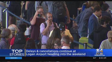 logan airport struggling with flight cancellations delays for third straight day youtube