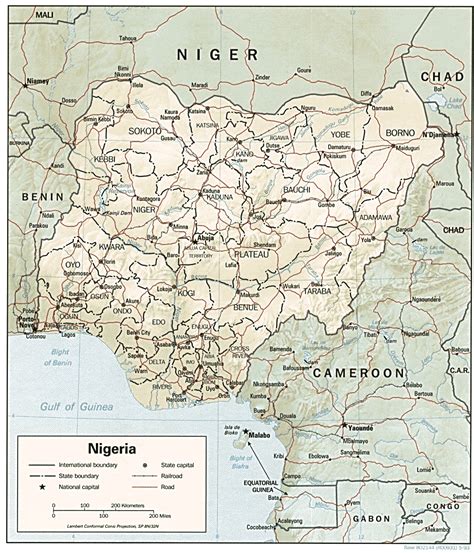 Carte Du Nigeria