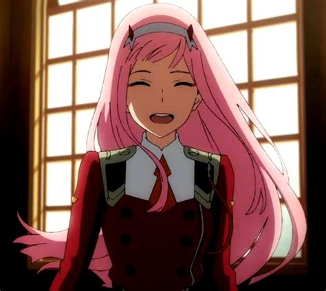 Heres A Pic Of Zero Two Smiling To Warm Your Day Up Darlinginthefranxx
