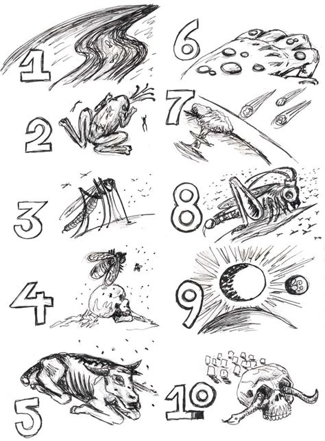 The ten plagues bible countdown timer for sunday school bible. Ten plagues of Egypt - All List - SundaySchoolist