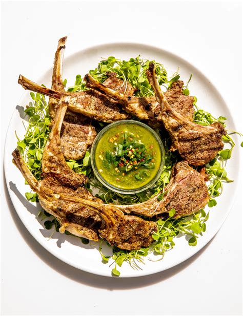 Grilled Lamb Chops With Herb Sauce Chefs Life