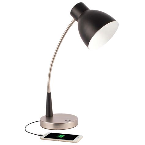 Ottlite Adjust 22 In Black Led Desk Lamp Cs01kc9 Shpr The Home Depot