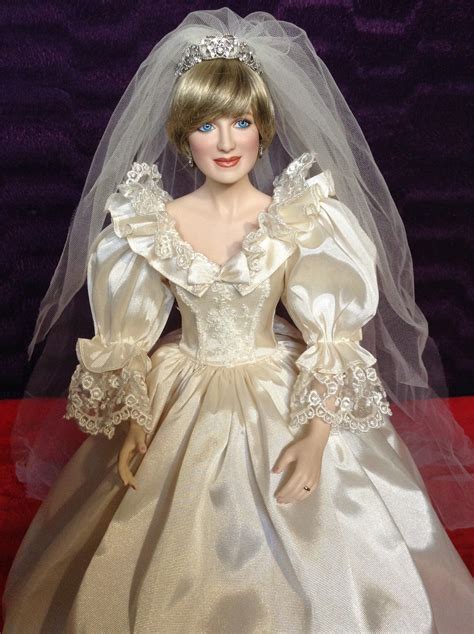 Wedding Doll Princess Diana Franklin Mint Heirloom Doll Porcelain Doll