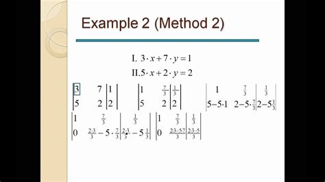 Setzte die hauptmatrix und berechne die inverse (falls diese nicht singulär ist). 1. Gleichungen - Lineare Gleichungssysteme - YouTube