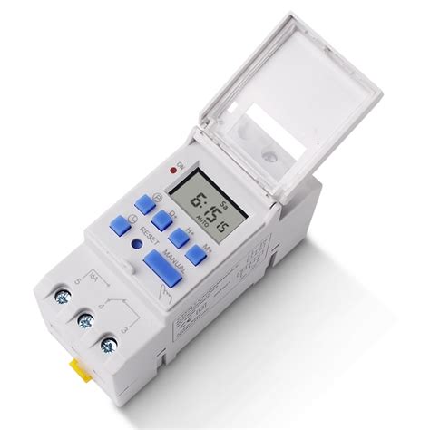 Din Rail Mount 24hrs By 7 Days Programmable Digital Time Switch Relay