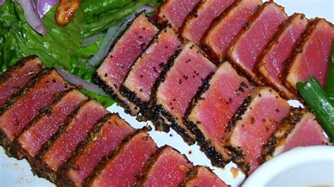 If your tuna steak is frozen, make sure to let the tuna completely thaw slowly in the refrigerator overnight before cooking. Seared Ahi Tuna Steaks Recipe - Allrecipes.com