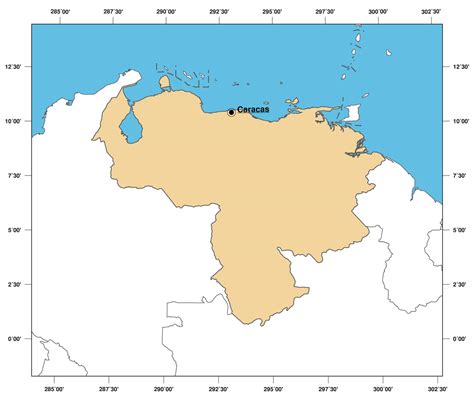 Large Outline Map Of Venezuela Venezuela South America Mapsland