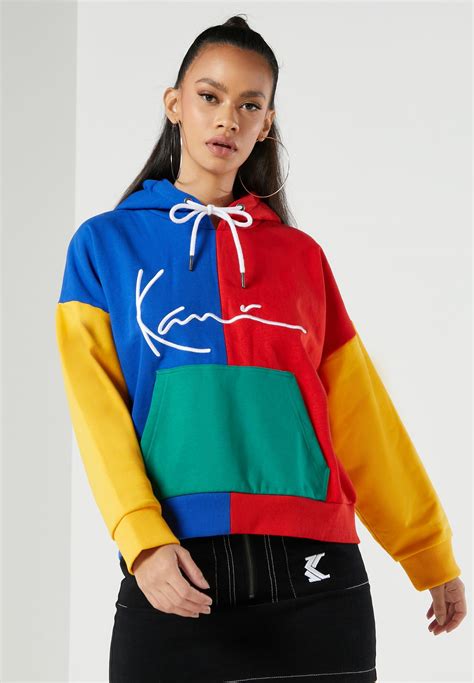 Buy Karl Kani Multicolor Signature Color Block Hoodie For Kids In Mena