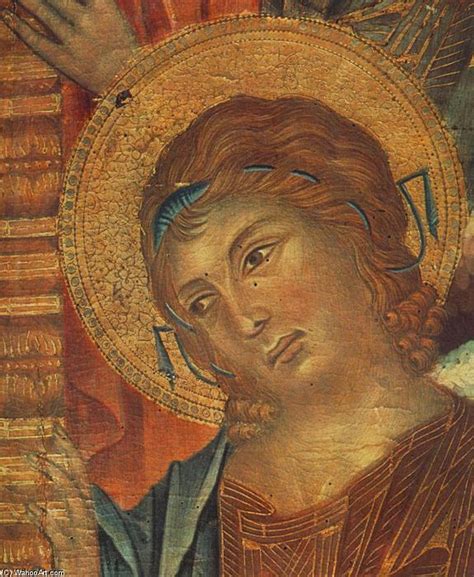 la madonna contante Maestà particolare, Tempera di Cimabue ...