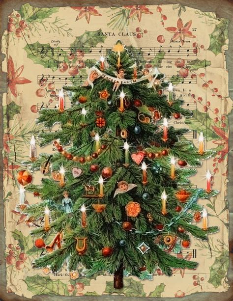 Christmas Vintage Tree Free Stock Photo Public Domain Pictures