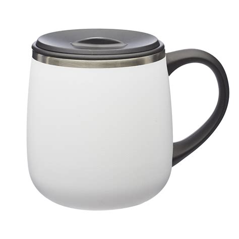 Personalized 11 Oz Stainless Steel Coffee Mugs With Lid TM375