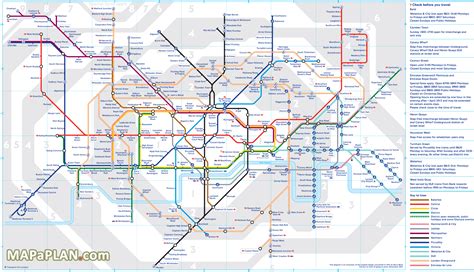 London Subway Map London Tube Map London Underground Map