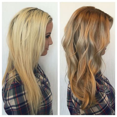 As such a statement color, there are no rules to obey. Awesome color job from platinum to more natural blonde ...