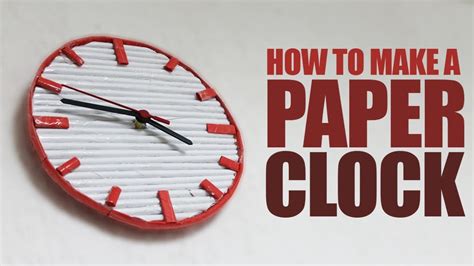How To Make A Paper Clock That Works Youtube