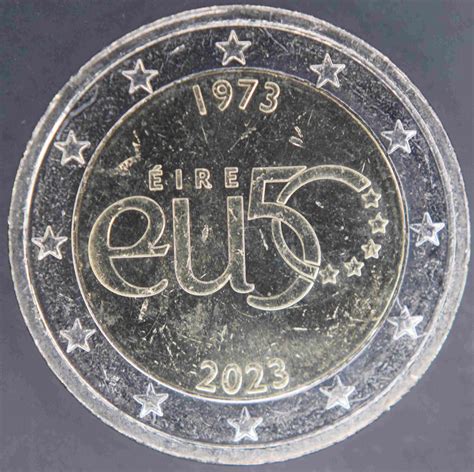 Ireland 2 Euro Coin Eu50 50 Years Of European Union Membership 2023