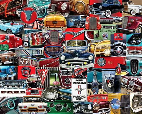 X Px P Free Download Classic Ford Cars Art Fords Bonito Collage Abstract