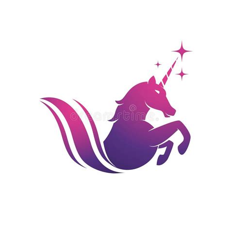 Ilustra O Vetorial Do Cone Do Logotipo Unicorn Ilustra O Do Vetor
