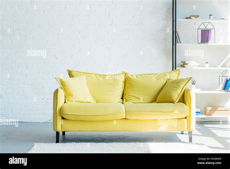 Yellow Sofa Hi Res Stock Photography And Images Alamy