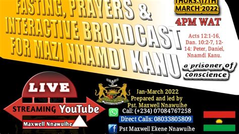 Live 17 3 2022 Interactive Broadcast And Prayers The King Sent And