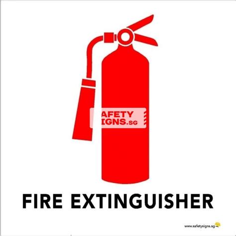 Fire Extinguisher Acrylic Sign F001acr Safetysignssg
