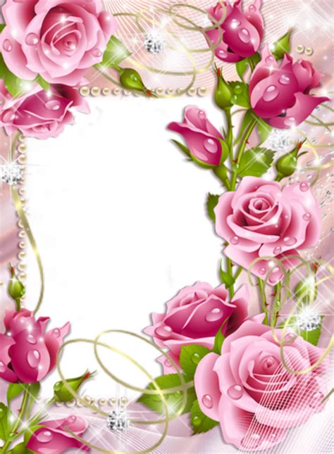 Forgetmenot Pink Roses Frames