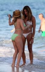 Ramona Singer And Kelly Bensimon In Bikinis On The Beach In Miami