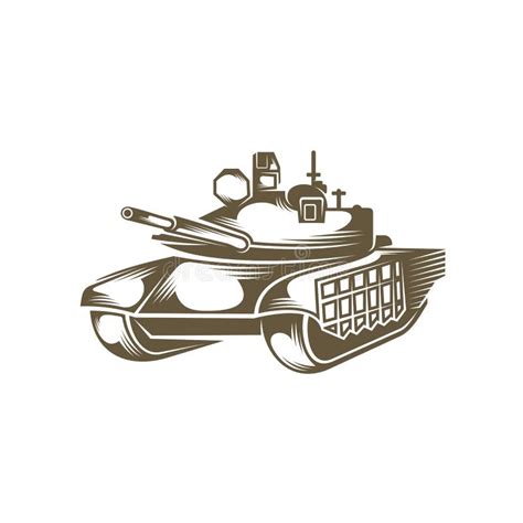 Battle Tank Logo Design Vector Camouflage Tank Battle Tank Drawing