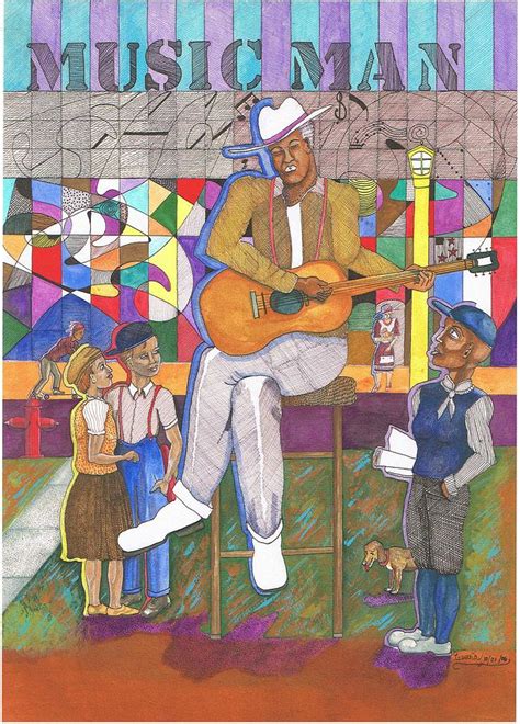Music Man Painting By Everna Taylor Fine Art America