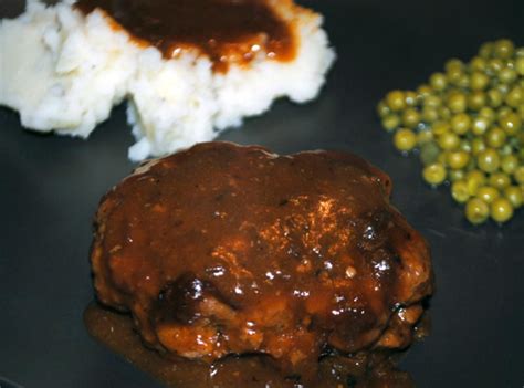 Classic salisbury steak with mushroom gravy! Sea's Salisbury Steak | Recipe | Recipes, Salisbury steak ...