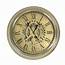 Gold Gears Wall Clock With Roman Numerals  Home Accessories Clocks