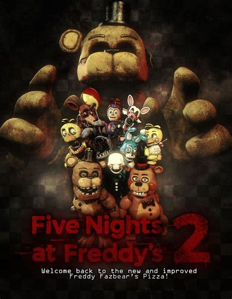 Five Nights At Fridays 2 Movie Poster With Teddy Bears And Other