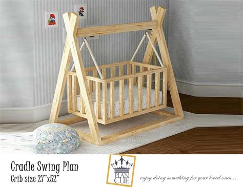 Cradle Swing Plan Wooden Swing For Baby Diy Plan For Outdoor Etsy