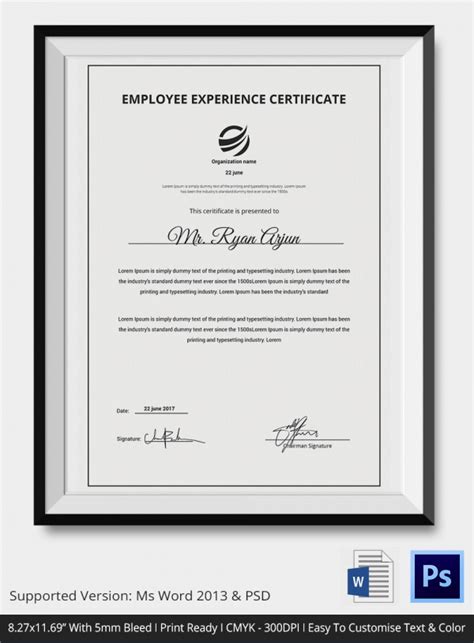 These are great for any award for hard work completed over the years. FREE 20+ Sample Certificate of Service Templates in PDF | PSD | MS Word | AI | InDesign