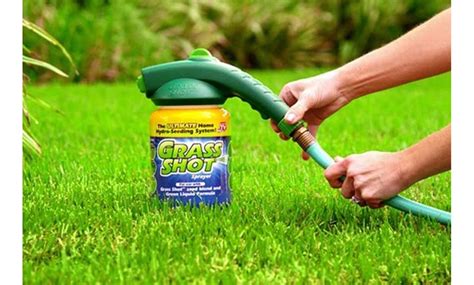 Gardening Grass Shot Ultimate Hydro Seeding System Liquid Spray Seed Lawn Care Groupon