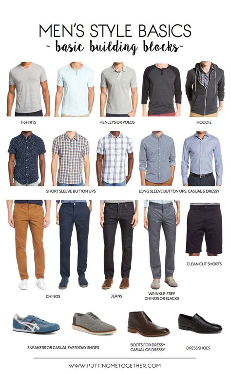 Mens Style Guide Basic Building Blocks Putting Me Together Como