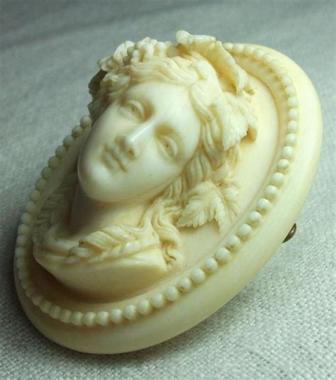 Fantastic Ivory Cameo Brooch Of A Bacchante Cameo Jewelry Jewelry Art