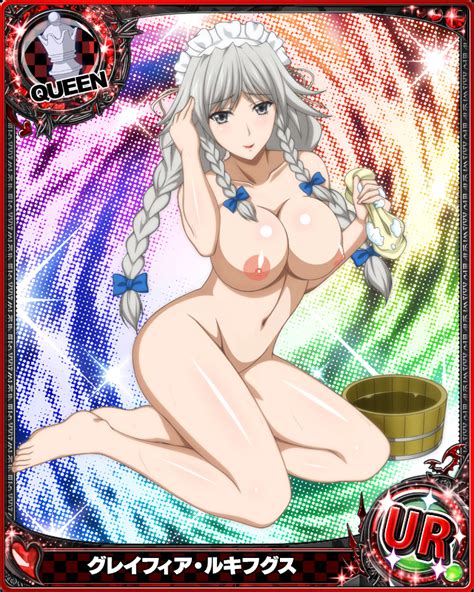Grayfia Lucifuge High School Dxd Highres Third Party Edit 10s Breasts Card Medium Large