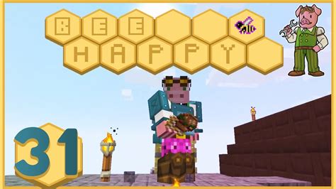 Minecraft Bee Happy 31 A Rainbow Of Bees And Moving The Pig Pen