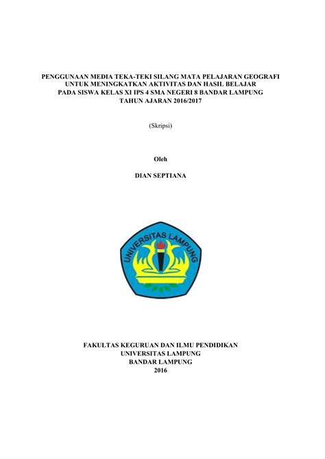 Soal Dan Jawaban Tts Geografi Kelas 10 - Guru Paud