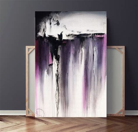 Purple Painting Large Abstract Painting Canvas Painting Etsy